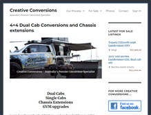 Tablet Screenshot of creativeconversions.com.au